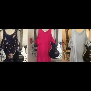 3 for 1 Flowy Cold-Shoulder Dresses